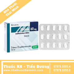 Thuốc Gliclada 60mg - điều trị bệnh tiểu đường tuýp 2 (8 vỉ x 15 viên)