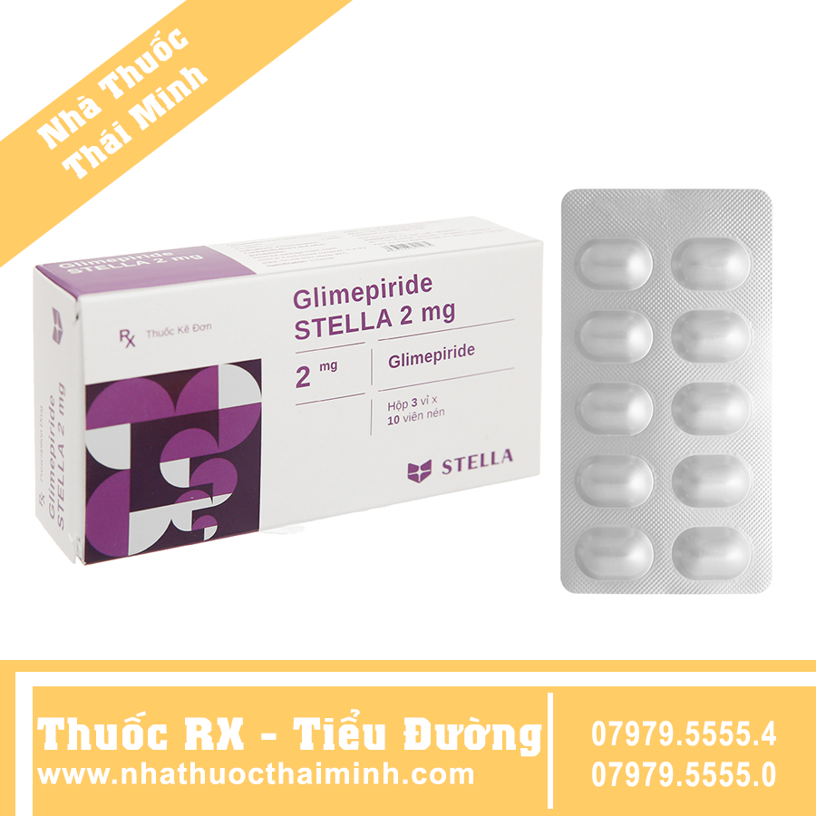 Thuốc Glimepiride Stella 2mg Hỗ Trợ Kiểm Soát đường Huyết Nhà Thuốc