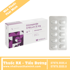 Thuốc Glimepiride Stella 4mg - hỗ trợ kiểm soát đường huyết (3 vỉ x 10 viên)