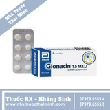 Thuốc Glonacin Spiramycin 1.5 M.I.U (2 Vỉ x 8 Viên)