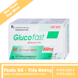 Thuốc Glucofast 850mg - điều trị tiểu đường type 2 (4 vỉ x 15 viên)