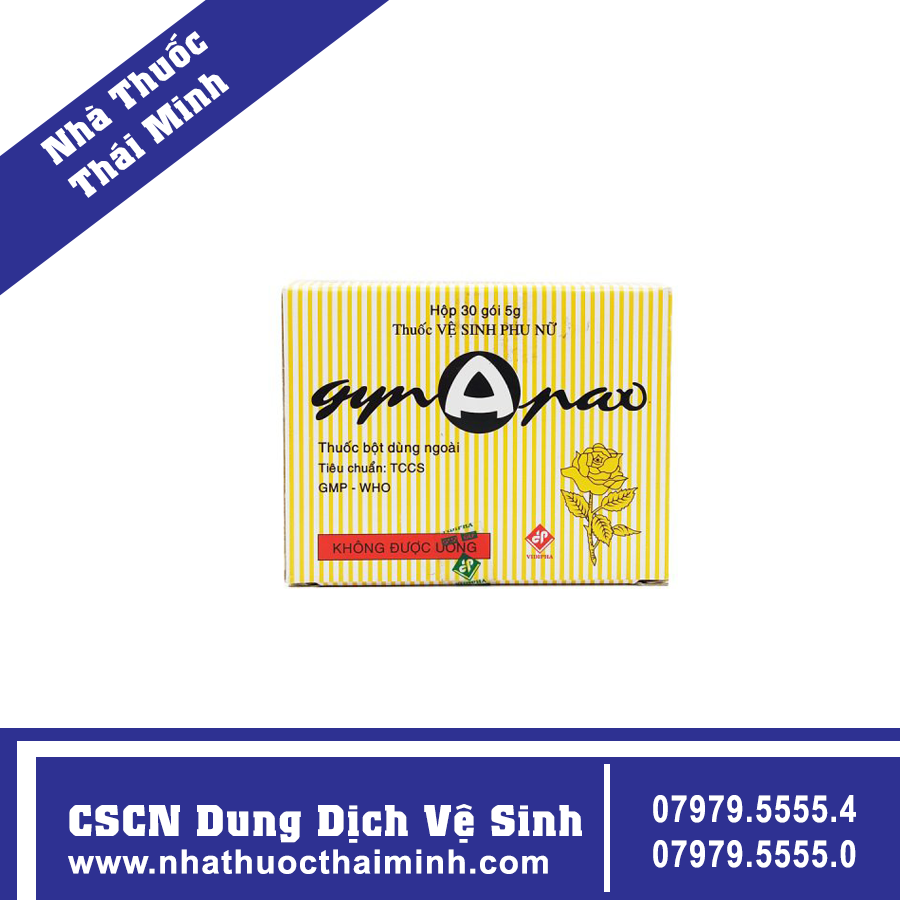 Thuốc vệ sinh phụ nữ Gynapax Vidipha vệ sinh niêm mạc phụ khoa (30 gói x 5g)