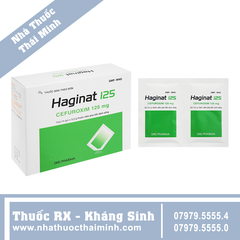 Thuốc Haginat 125mg - điều trị nhiễm khuẩn đường hô hấp (24 gói)