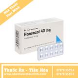 Thuốc Hansazol 40mg - điều trị loét trào ngược, dạ dày (3 vỉ x 10 viên)