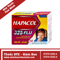 Thuốc Hapacol 325 - Giảm đau, hạ sốt (10 vỉ x 10 viên)