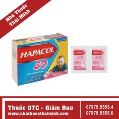 Thuốc Hapacol 80 - Hỗ trợ giảm đau và hạ sốt cho trẻ (24 gói x 1.5g)