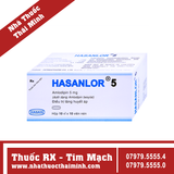 Thuốc Hasanlor 5mg - điều trị tăng huyết áp, đau thắt ngực (100 viên)