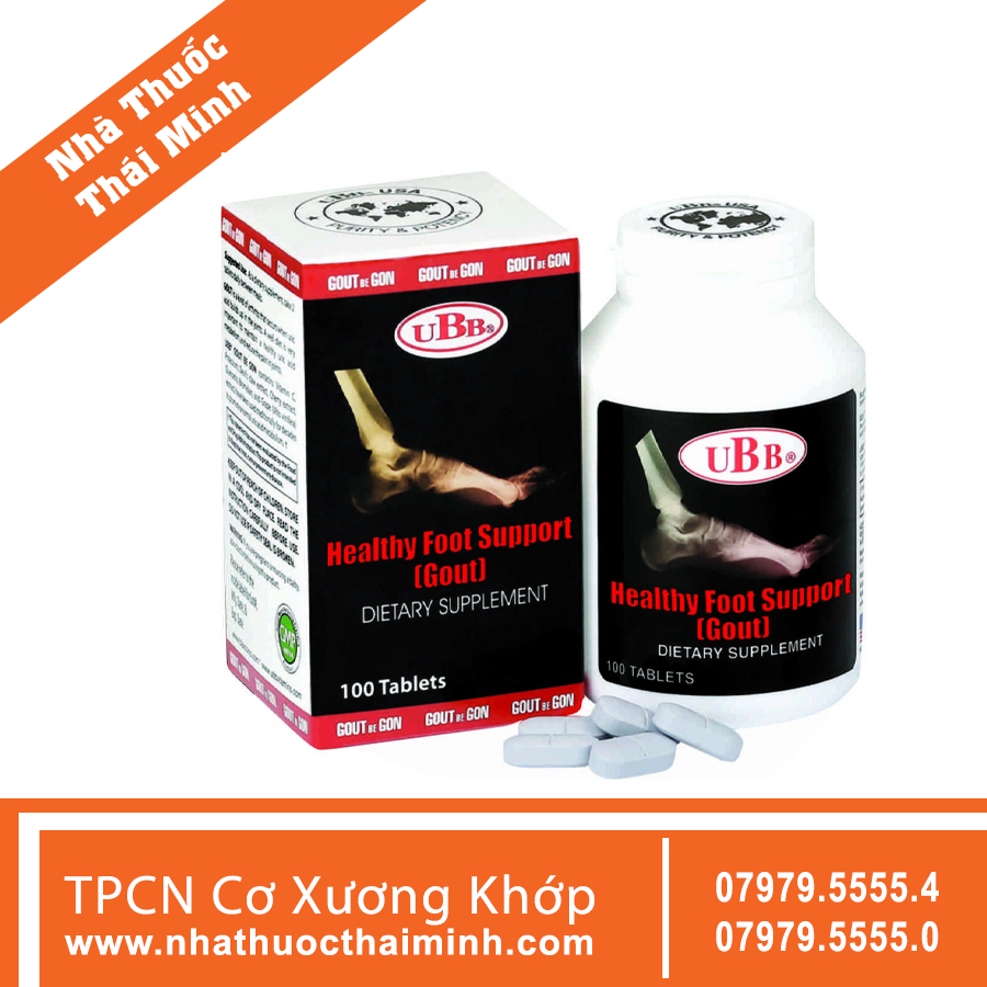 [ 60 Viên ] Viên Uống Healthy Foot Support Ubb Hỗ Trợ Điều Trị Gout
