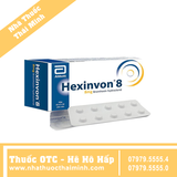Thuốc Hexinvon 8mg - điều trị viêm phế quản (10 vỉ x 10 viên)