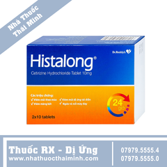 Thuốc Histalong 10mg - Điều trị viêm mũi theo mùa (2 vỉ x 10 viên)