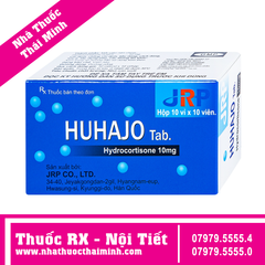 Thuốc Huhajo Tab 10mg - Điều trị thay thế cho người bị suy vỏ thượng thận (100 viên)