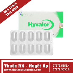 Thuốc Hyvalor 80mg trị tăng huyết áp, suy tim (3 vỉ x 10 viên)