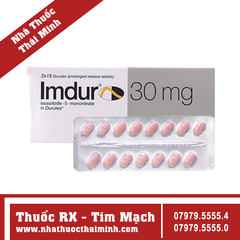 Thuốc Imdur 30mg - Trị dự phòng đau thắt ngực (2 vỉ x 15 viên)