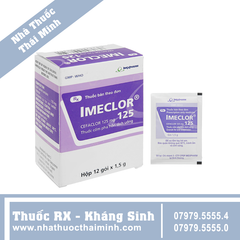 Thuốc Imeclor 125mg - điều trị nhiễm khuẩn đường hô hấp (12 gói x 1.5g)