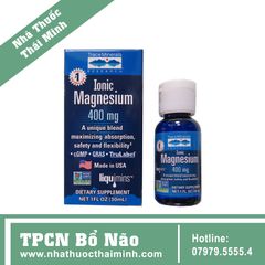 Viên bổ sung khoáng Ionic Magnesium 400Mg