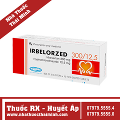 Thuốc Irbelorzed 300/12.5 Savipharm điều trị tăng huyết áp