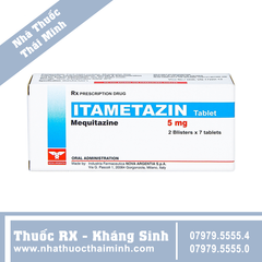 Thuốc Itametazin 5mg - Điều trị dị ứng, ngứa, mề đay (2 vỉ x 7 viên)