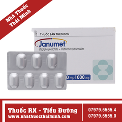 Thuốc Janumet 50mg/1000mg - Trị đái tháo đường (4 vỉ x 7 viên)