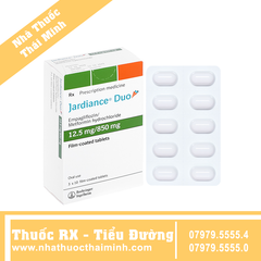 Thuốc Jardiance Duo 12.5mg/850mg - điều trị tiểu đường type 2 (3 vỉ x 10 viên)