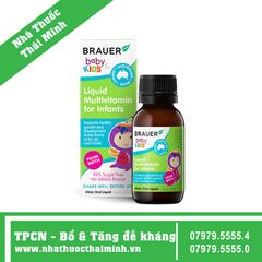 Siro BRAUER Liquid Multivitamin for Infants (45ml) - Vitamin Tổng Hợp cho trẻ sơ sinh