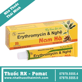 Kem bôi da Erythromycin & Nghệ Nam Hà điều trị mụn nhọt, trứng cá (10g)