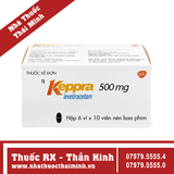 Thuốc Keppra 500mg - Điều trị các cơn động kinh (6 vỉ x 10 viên)