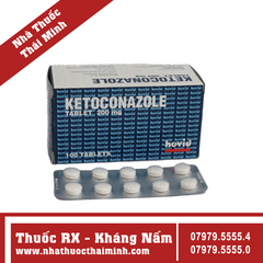 Thuốc kháng nấm Ketoconazole Tablet 200mg (10 vỉ x 10 viên)