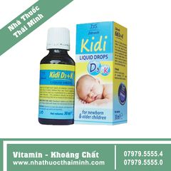 KIDI LIQUID DROPS 30ml - Hỗ trợ cho trẻ còi xương, suy dinh dưỡng