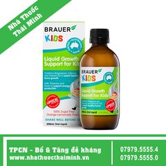 Siro BRAUER Growth Support for Kids (200ml) - Hỗ trợ Phát triển Chiều Cao cho trẻ từ 1 tuổi