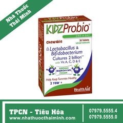 KIDZ PROBIO CHEWABLE HEALTHAID (2 Vỉ X 15 Viên) - VIÊN NHAI HỖ TRỢ TIÊU HÓA