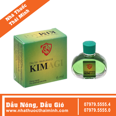 Dầu gió Kim Agi giữ ấm, dịu vết ngứa (6ml)