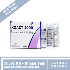 Thuốc Koact 1000 - Kháng sinh điều trị bệnh nhiễm khuẩn