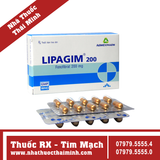 Thuốc Lipagim 200 - điều trị bệnh tim mạch (3 vỉ x 10 viên)