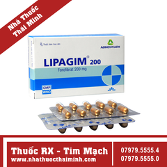 Thuốc Lipagim 200 - điều trị bệnh tim mạch (3 vỉ x 10 viên)