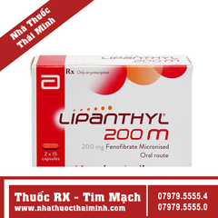 Thuốc Lipanthyl 200mg - điều trị tăng cholesterol (2 vỉ x 15 viên)