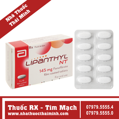 Thuốc Lipanthyl NT 145mg - điều trị tăng cholesterol máu (3 vỉ x 10 viên)