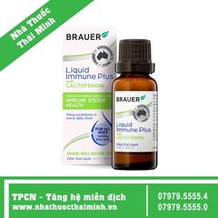 Siro BRAUER Liquid Immune Plus With Lactoferrin (23ml) - Hỗ trợ Tăng đề kháng từ sữa non