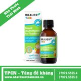 Siro BRAUER Kids Liquid Multivitamin for Toddlers  (100ml) - Vitamin Tổng Hợp cho trẻ từ 1-3 tuổi