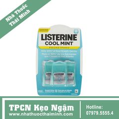 Listerine miếng ngậm thơm miệng, diệt khuẩn hương bạc hà