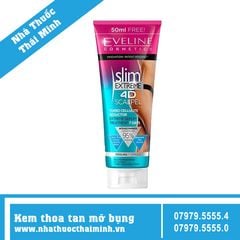 Gel Tan Mỡ 4D Eveline (Tuýp 250ml) -  Công Thức Lạnh