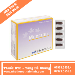 Thuốc Maecran -Bổ sung vitamin và khoáng chất (12 vỉ x 5 viên)