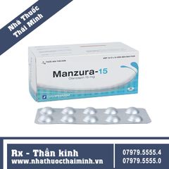 Thuốc Manzura 15mg - Điều trị tâm thần phân liệt (10 vỉ x 10 viên)