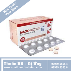 Thuốc Maxxmucous-CC 375mg Ampharco tiêu chất nhầy đường hô hấp (100 viên)