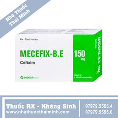Thuốc kháng sinh Mecefix-B.E 150mg - Điều trị các chứng nhiễm khuẩn (20 viên)