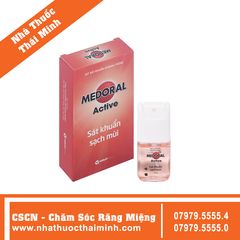 Xịt sát khuẩn khoang miệng Medoral Active - Giúp hơi thở thơm mát (10ml)