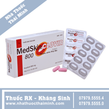 Thuốc Medskin Clovir 800 - Trị và ngừa virus (3 vỉ x 10 viên)