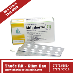 Thuốc MeloxBoston 7.5mg - Giảm đau, chống viêm (5 vỉ x 10 viên)