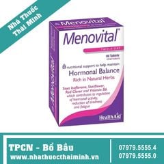 MENOVITAL HEALTHAID (4 Vỉ X 15 Viên) - VIÊN UỐNG CÂN BẰNG NỘI TIẾT TỐ NỮ