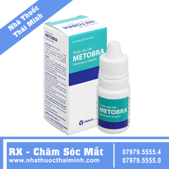 Thuốc nhỏ mắt Metobra 3mg/ml Merap điều trị viêm mí mắt, viêm túi lệ (5ml)