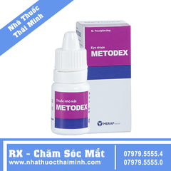 Thuốc nhỏ mắt Metodex trị nhiễm khuẩn, viêm nhiễm ở mắt chai 5ml
